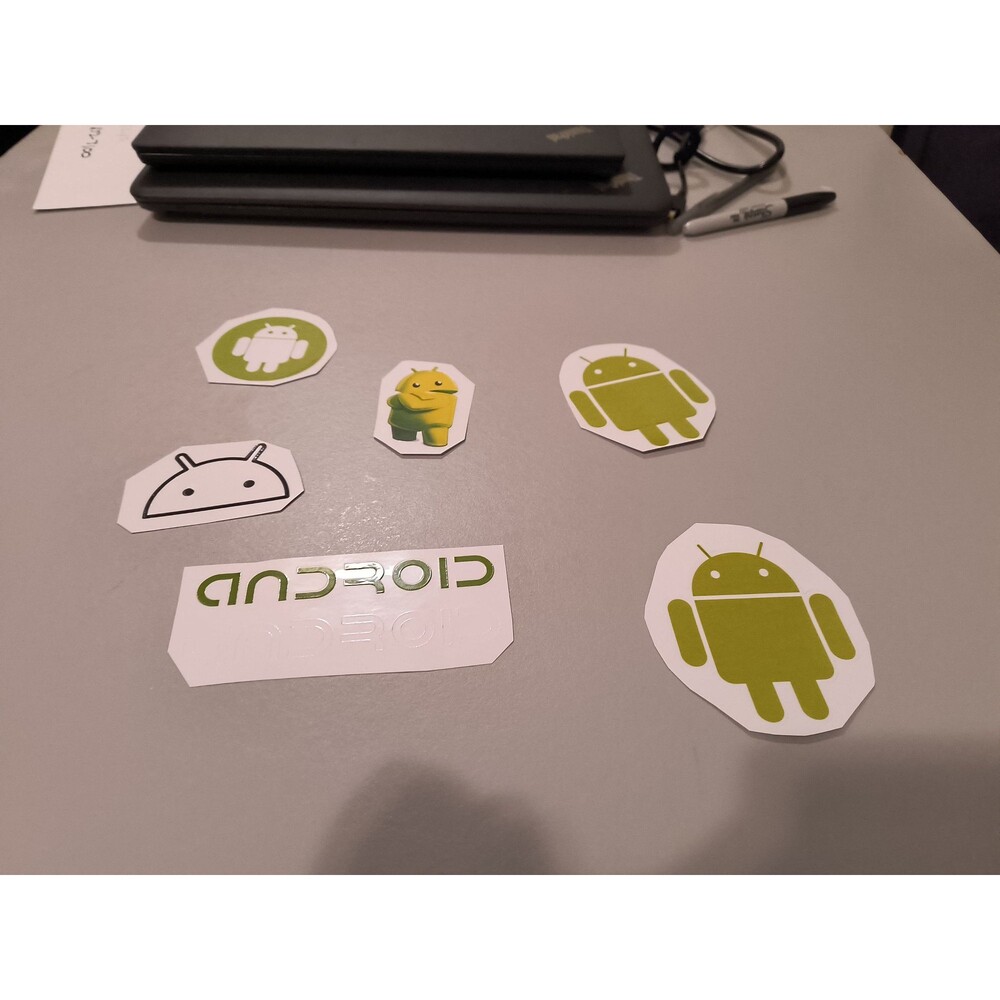 7 Android Decal Vinyl Waterproof Stickers - Picture 3 of 5